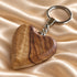 Handmade Olive Wood Heart Keyholder from the Holy Land