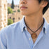 Olive Wood Holy Spirit Dove Medallion Necklace