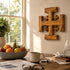 Handmade Olive Wood Jerusalem Cross from the Holy Land