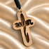 Olive Wood Jesus Cross Necklace from Bethlehem