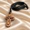 Olive Wood Jesus Cross Necklace from Bethlehem