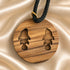 Olive Wood Loaves & Fish Medallion Necklace from the Holy Land