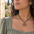 Olive Wood Loaves & Fish Medallion Necklace from the Holy Land