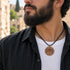 Olive Wood Loaves & Fish Medallion Necklace from the Holy Land