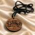 Olive Wood Loaves & Fish Medallion Necklace from the Holy Land