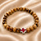 Holy Land Olive Wood Christian Bracelet with Red Cross