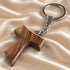 Bethlehem Olive Wood Tau Cross Keyholder