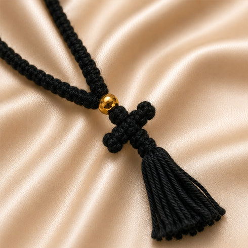 Orthodox Prayer Beads – Handmade 100-Knot Wool Prayer Rope