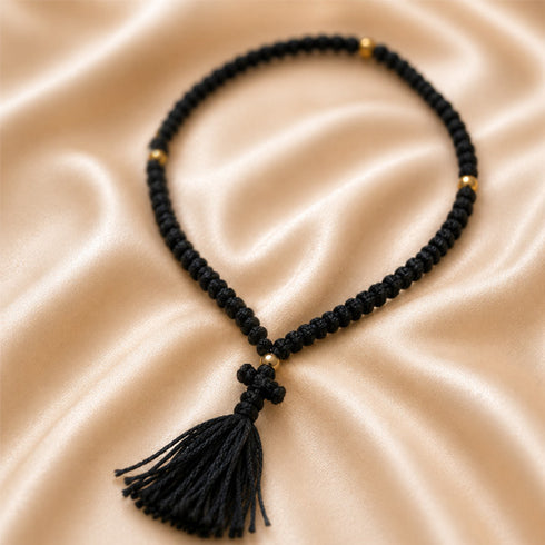 Orthodox Prayer Beads – Handmade 100-Knot Wool Prayer Rope