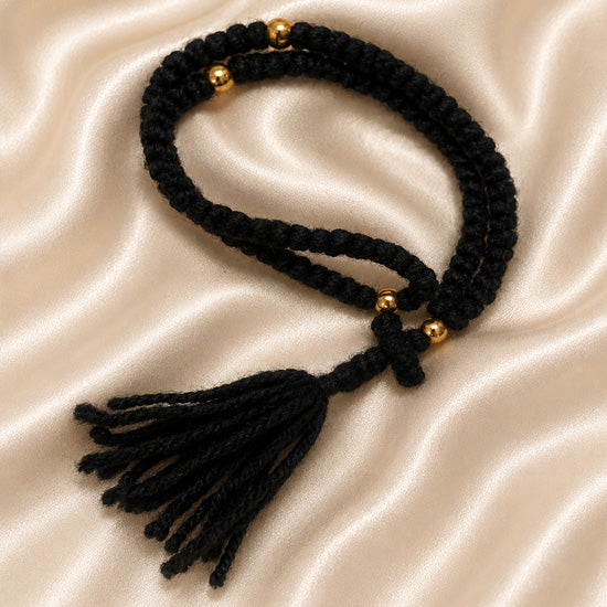 Orthodox Prayer Beads – Handmade 100-Knot Wool Prayer Rope