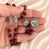 Our Lady of Sorrows Chaplet — Rose-Scented Red Wood Beads