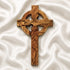 Olive wood Celtic Cross presentatipon
