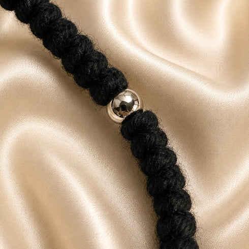 Russian Prayer Rope — 100-Knot Black Chotki