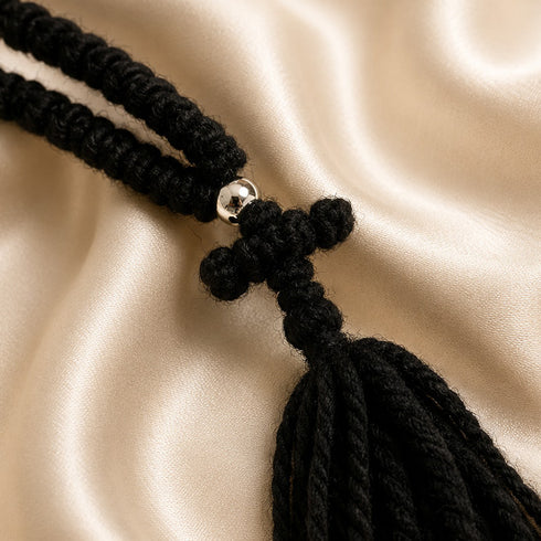 Russian Prayer Rope — 100-Knot Black Chotki