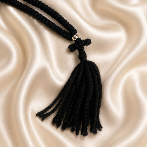 Russian Prayer Rope — 100-Knot Black Chotki