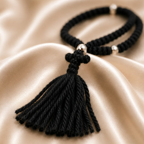 Russian Prayer Rope — 100-Knot Black Chotki