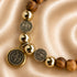 Olive Wood Saint Benedict Bracelet with Five Medals