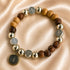 Olive Wood Saint Benedict Bracelet with Five Medals