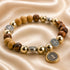 Olive Wood Saint Benedict Bracelet with Five Medals