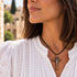 Saint Benedict Olive Wood Crucifix Necklace from the Holy Land