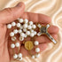 St. Benedict Rosary with White Glass Beads