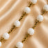 St. Benedict Rosary with White Glass Beads