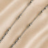 Stainless steel beaded necklace chain with linked round ball details