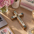 Olive Wood Wall Crucifix with Star of the Nativity