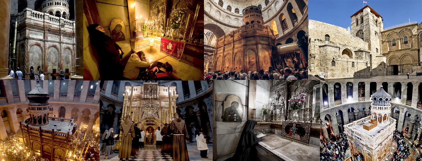 Collage of Church of the holy Sepulchre