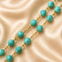 Turquoise Rosary with Marian Heart Locket & Benedict Cross