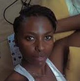 African girl looking at the camera.