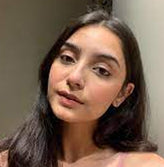 Dark hair girl portrait