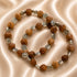 Carved Olive Wood Bracelet with Mary & Jerusalem Cross Medals