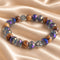 Virgin Mary & Jerusalem Cross Crystal Bracelet