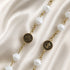 White St. Benedict Rosary with Textured Beads & Gold Crucifix