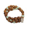 Handcrafted Jerusalem Cross Olive Wood Green Bracelet