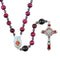 Divine Protection - Red Tiger Eye Rosary with Child Jesus Emblem centerpiece