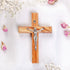Handmade Latin Crucifix from Bethlehem Olive Wood