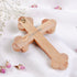 Standing Olive Wood Crucifix with Mother of Pearl decor