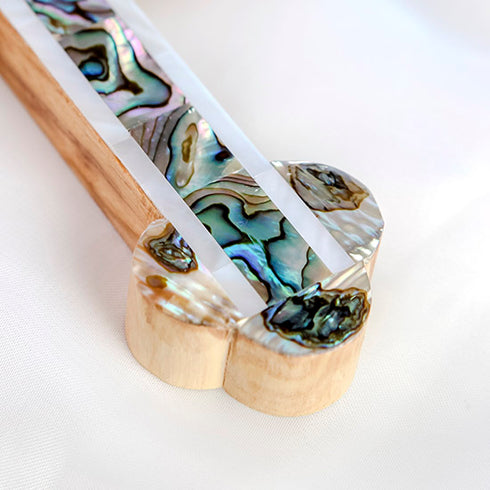 Exclusive Olive Wood Cross decorated with Mother of Pearl