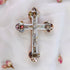 Olive Wood Crucifix with Mother of Pearl and Four Holy Elements