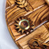 God Bless Our Home - Wall Hanging Olive Wood Plaque with Holy Elements