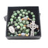 Divine Stone - Natural Green Aventurine and Jade handmade Irish Rosary with Celtic Cross