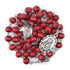 Seven Sorrows Chaplet Rosary - Rose Scented 8mm Red Wood