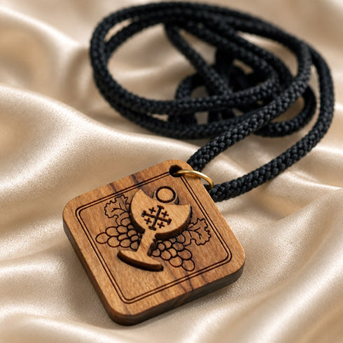 First Communion Eucharist Chalice Necklace from Bethlehem