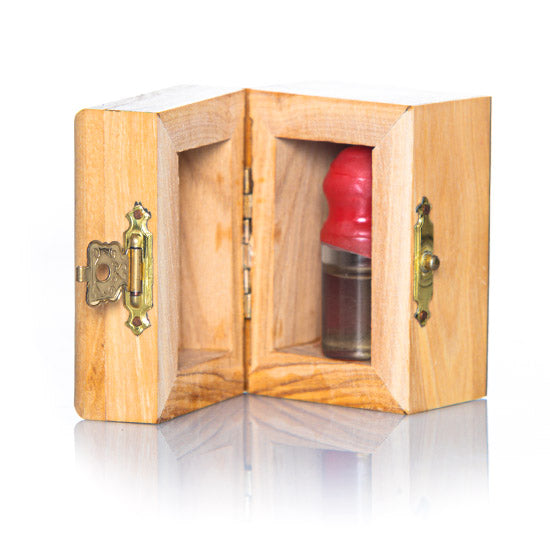 Holy Water from Jordan River in Handcrafted Olive Wood Box