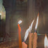 Candles and the Holy Tomb at the Church of Holy Sepulchre