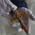 Handmade Latin Crucifix from Bethlehem Olive Wood